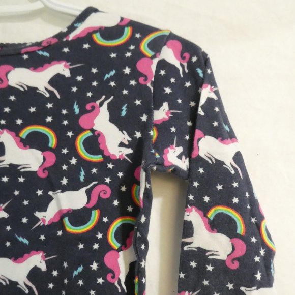 CARTER'S | size 12 | Unicorn and Rainbow Print Pajama Long Sleeve Shirt - Picture 5 of 15